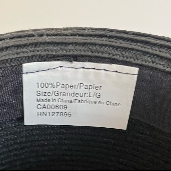 New never worn summer fedora style hat black - Picture 6 of 11